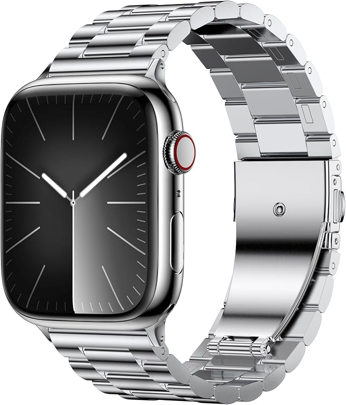 EPULY Metal Band Compatible with Apple Watch Bands for Men 49mm 46mm 45mm 44mm 42mm, Business Stainless Steel Strap for iWatch Series 11 10 9 8 7 6 5 4 3 2 1, SE3 2 1, Ultra3 2 1, No Tools Required