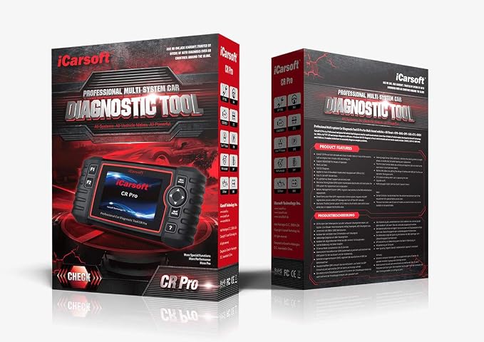 iCarsoft CR Pro Diagnostic Scan Tool,Professional Multi-Brand Multi-System Car Diagnostic Tools