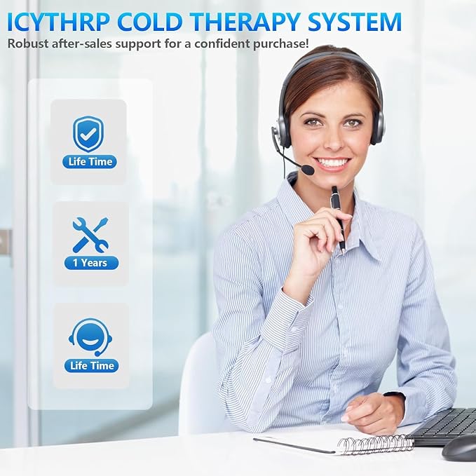 ICYTHRP Cold Therapy Machine with Programmable Timer, FSA Eligible HSA, Portable Ice Machine for Shoulder After Surgery, Shoulder Replacement Recovery System with Specific Shoulder Pad