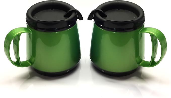Thermoserv Classic Wide Body Travel Mug 20oz. (Green/Green 2 Pack)