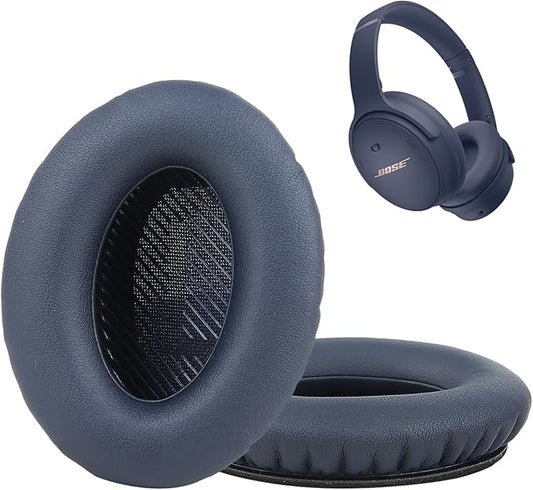 Replacement Ear Pads Cushions for Bose QuietComfort 35 QC35 QC35ii QC45 QC25 QC15 Headphones Noise Isolation Memory Foam Navy Blue