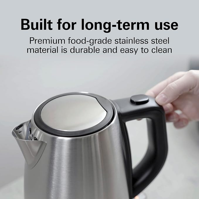 Hamilton Beach Commercial HKE110 1 Liter Hot Water Tea Kettle, Hospitality Rated, Stainless Steel