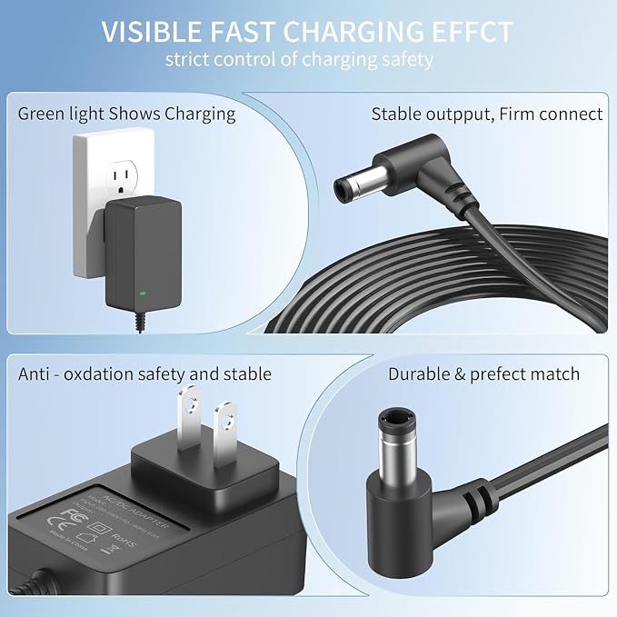 24V Power Adapter for KNKA Air Purifier Replacement for KNKA APH4000 & APH3000 Air Purifiers Adapter Power Cord