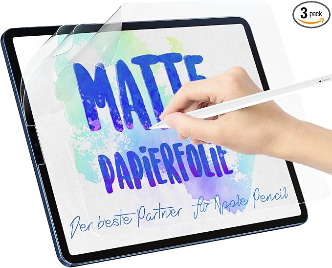 [Pack of 3] Paper Film for iPad 7th/8th/9th Generation (10.2 Inch, 2019/2020/2021), Matte Paper Film, Screen Protector for Writing Drawing