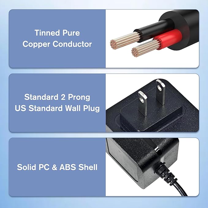 19V 2A AC/DC Adapter Power Cord Power Supply Plug for MKS-1902000H, MM271W, MM371W, MM571W, MM572W Transformer,Compatible with Mighty Mule RP1010 Power Supply Wall Adapter Charger