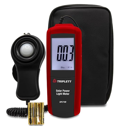 Triplett SPLT100 Solar Power Light Meter - Determine Solar Power Levels for Maximum Efficiency