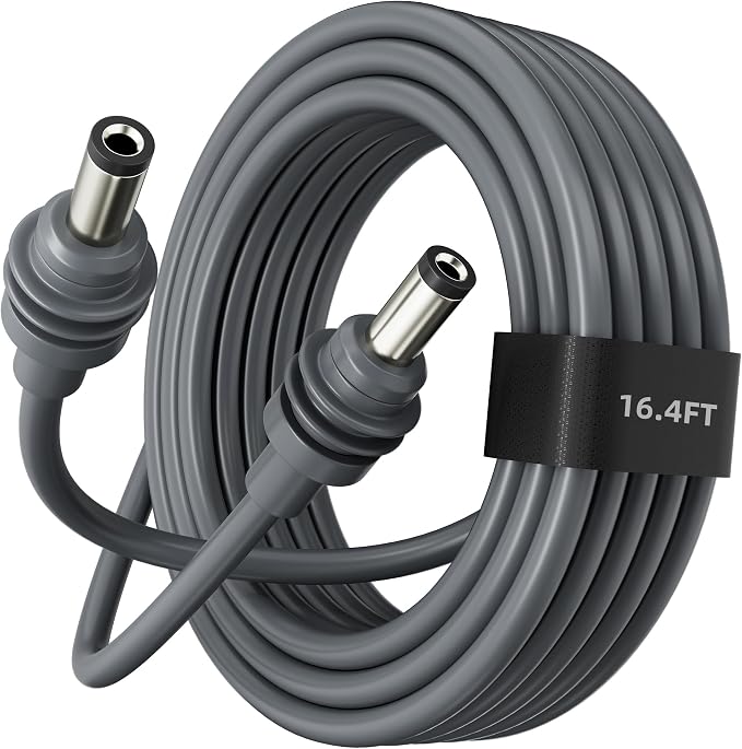 Starlink Mini DC Power Cable 16.4ft, Extension Replacement DC Power Cord Cable for Starlink Mini Power Supply Male to Male Waterproof