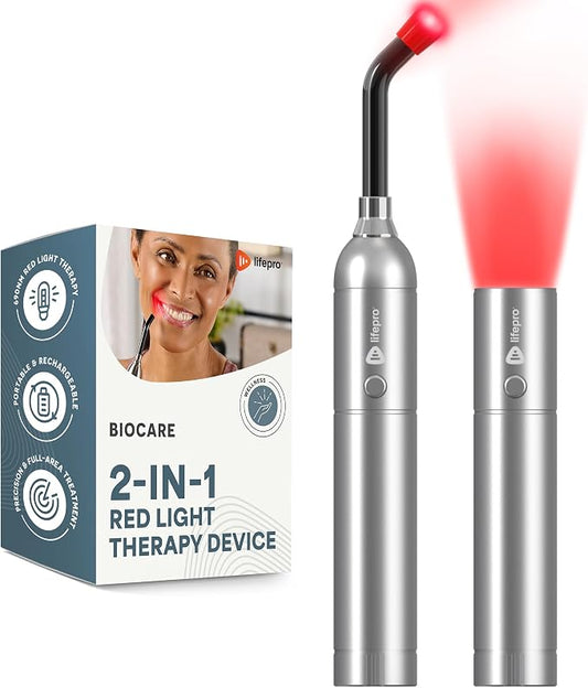 Lifepro Infrared & Red Light Therapy for Body & Muscles Wellness Support, Portable Red Light Therapy Device, Near Infrared Light Therapy for Body & Face