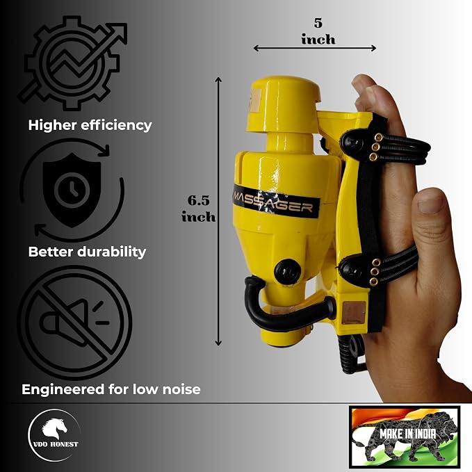 Powerful Double Speed Floating Action for Full Body Massager Corded Electric Powered, Barber Massager Yellow