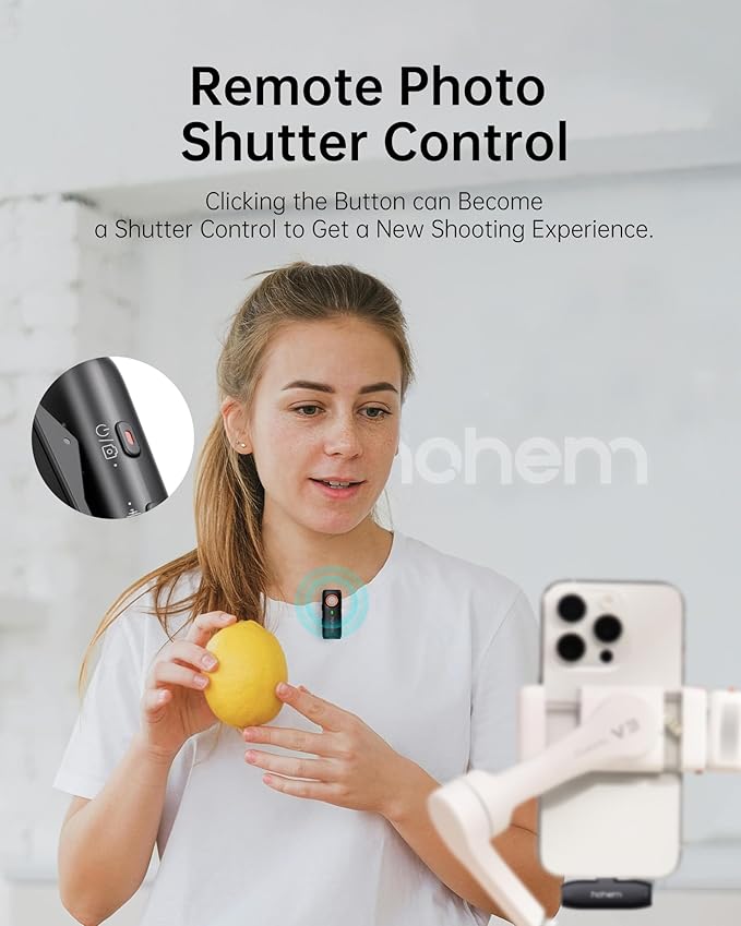 hohem MIC-01 Wireless Lavalier Microphone for iPhone, Noise Cancellation, 48kHz 328ft Range, 20 Hours Battery, Wireless Microphone for iOS, Live Streaming, Vlog (2TX + 1RX + Charging Case)