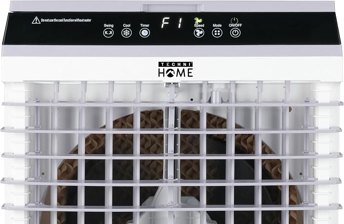 3-in-1 Portable Evaporative Air Cooler, Air Conditioner, Humidifier, 3 Speed Fan, Swamp Cooler with 5.3 Gal Tank, 4 Ice Packs, Remote, 12H Timer, 120° Oscillation for Home | 3-speed swamp cooler, 5.3 Gal tank, 4 ice packs, remote control, 12H timer, 12...