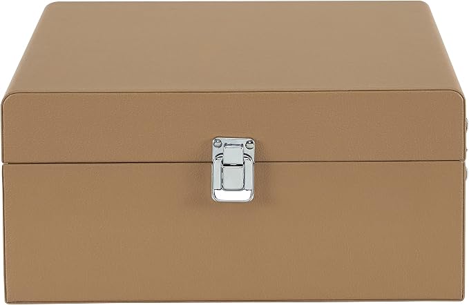Crosley CR8017B-TA Voyager Vintage Portable Vinyl Record Player Turntable with Bluetooth in/Out and Built-in Speakers, Tan
