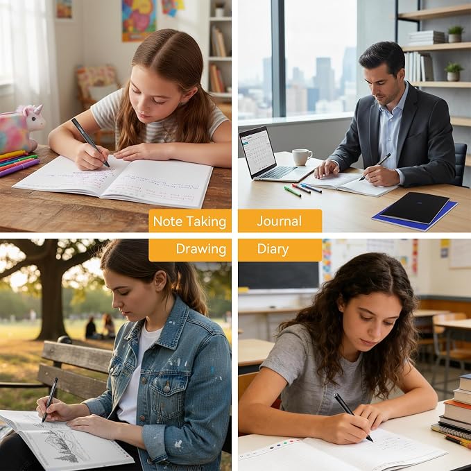 Yuan Smart Notebook with Smart Pen, Real time Sync Digitizing to Phone/Tablet, Smart Writing Cuaderno Digital for Students, Sketching, Note-Taking, Art & Meeting, Digital Paper Tablet, iOS & Android Compatible