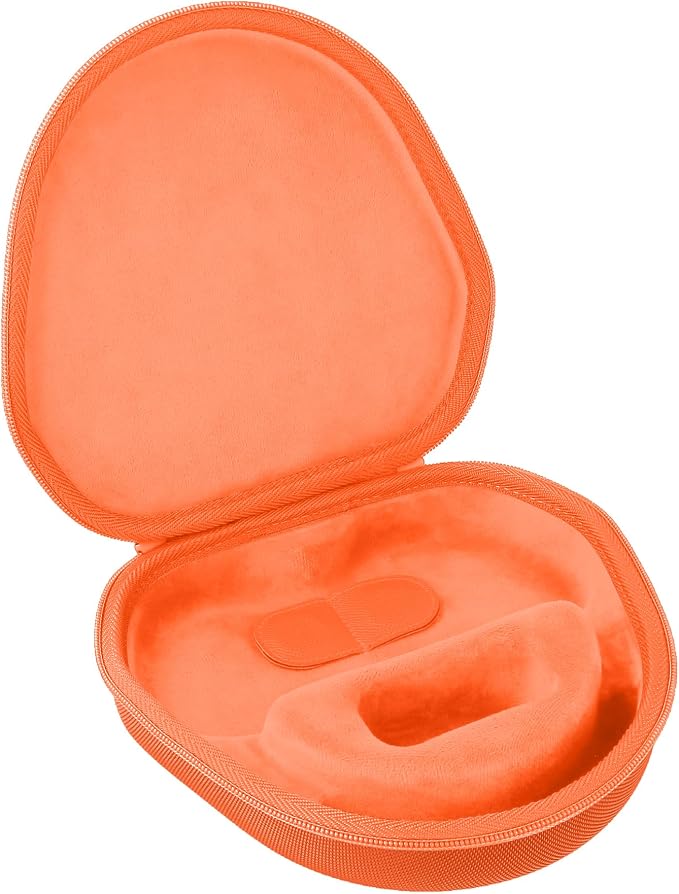 co2CREA Hard Case with Sleep Mode Replacement for Apple AirPods Max 2 / AirPods Max Wireless Over-Ear Headphones (Tangerine Case)