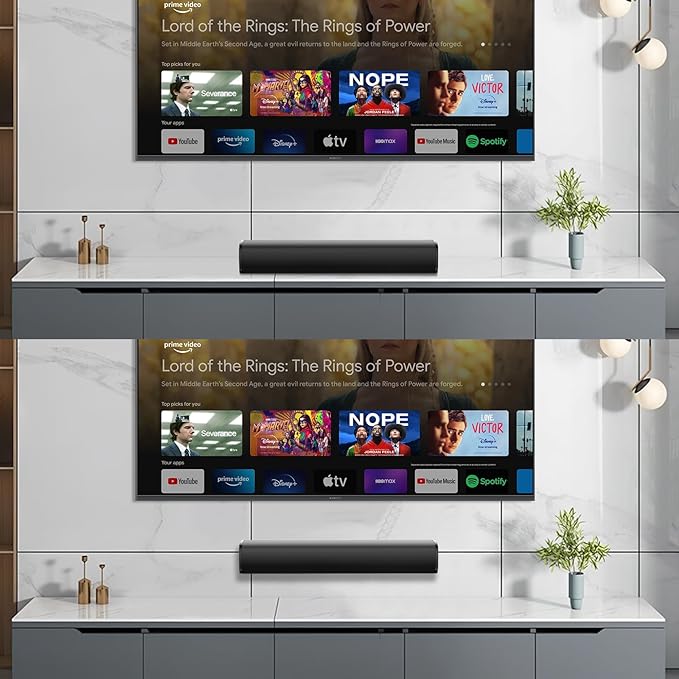 MZEIBO Sound Bar,50W for Smart TV Bluetooth 5.3 Speaker 17 Inch TV Speaker with ARC/Optical/AUX Connections