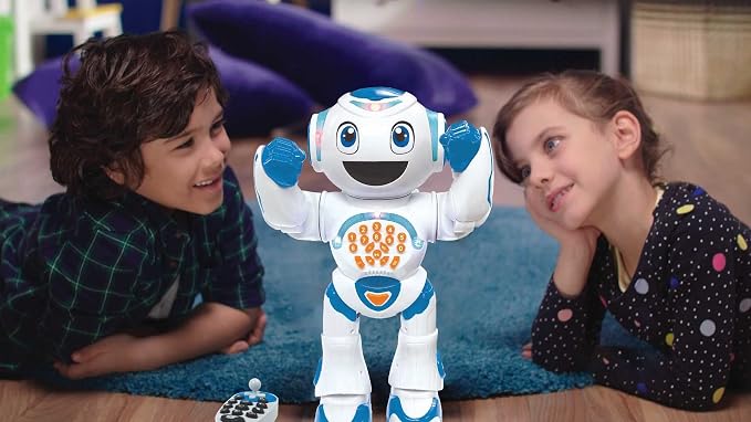 LEXiBOOK Powerman Star - Remote Control Walking Talking Toy Robot STEM Programmable for Kids 4+ - ROB85EN
