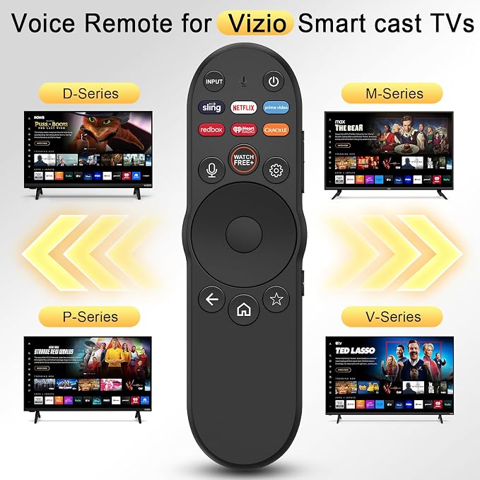 Universal Voice Remote Control for VIZIO Smart TV Remote Control Replacement XRT270 Bluetooth Voice Remote Control for VIZIO SmartCast D/E/P/M/V/PX-Series 4K QLED Quantum Pro Smart TVs