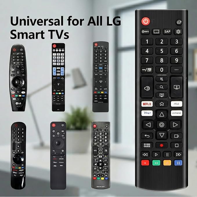 (Pack of 2) Universal Remote Control for All LG Smart TVs. Replacement for All LG TV Remotes.1-Year Warranty.