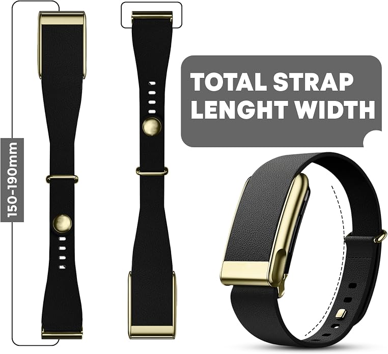 DADO Luxe Tapered Leather Replacement Band Compatible with WHOOP 5.0, One, Peak, and Life Fitness Tracker – Durable & Comfortable | Not for Whoop Gen 4