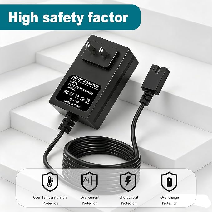 25.2V Charger for Gosvor Robotic Pool Cleaner Only Compatible with Gosvor Pivot GS10 GS-10 21.6V Li-ion Battery Power Adapter Cord