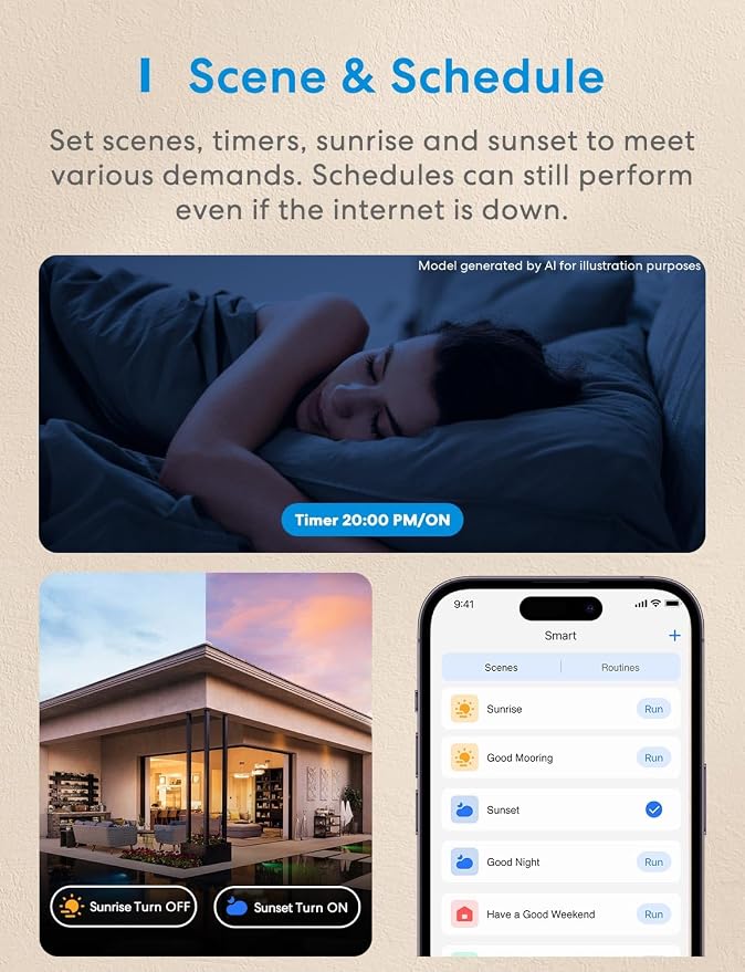 meross 3 Way Smart Dimmer Switch Kit, 3 Way Dimmable Smart Switch Supports Apple Home, Alexa, Google Assistant & SmartThings, 2.4GHz Wi-Fi Light Switch, Neutral Wire Required, Remote Control Schedule