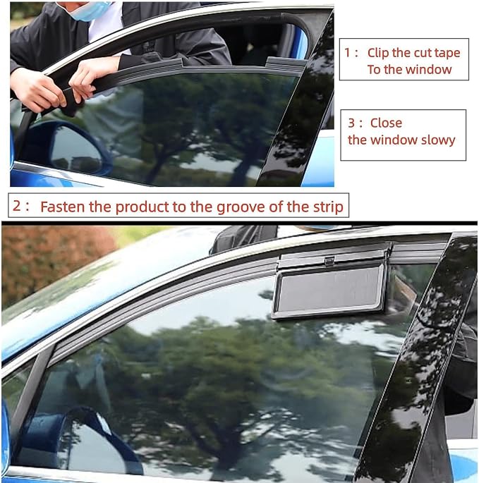 Solar Powered Car Fan, Window Exhaust, Air Vent Radiator, Energy Cooling for Car Backseat or Frontseat, Vehicle Ventilation Fan