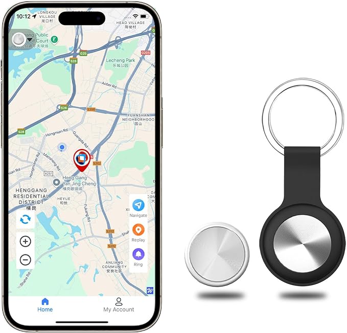GPS Tracker for Vehicles,Uses a CR2032 Button Cell Battery，Magnetic GPS Tracking Device-No Monthly Fee,Mini GPS Tracker for Car