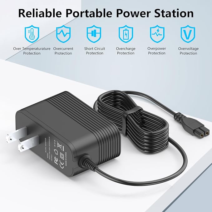 Charger for WYBOT Robotic Pool Cleaner Compatible with WYBOT C2 Vision A and C2 B Cordless Robotic Pool Vacuum Adapter Power Cord