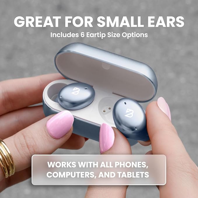 Back Bay Audio Wireless Earbuds for Small Ears, Award-Winning Sound w/Bass Mode, Durable Sweatproof Bluetooth Earbuds, Comfortable for All Ears