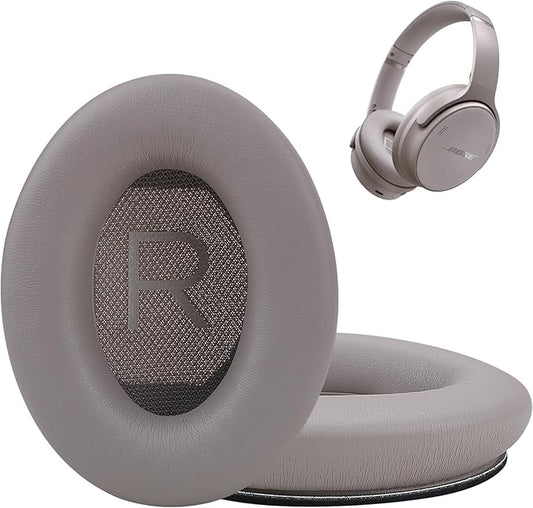 Ear Cushions Replacement for Bose QuietComfort 45 QC35 QC35ii QC25 QC15 with Upgraded Memory Foam& Sweat-Proof Protein Leather (Sandstone)