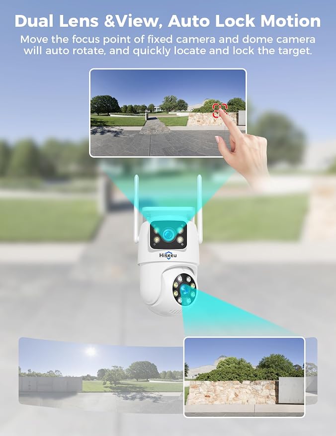 Hiseeu Outdoor Camera, Security Camera for Home Security