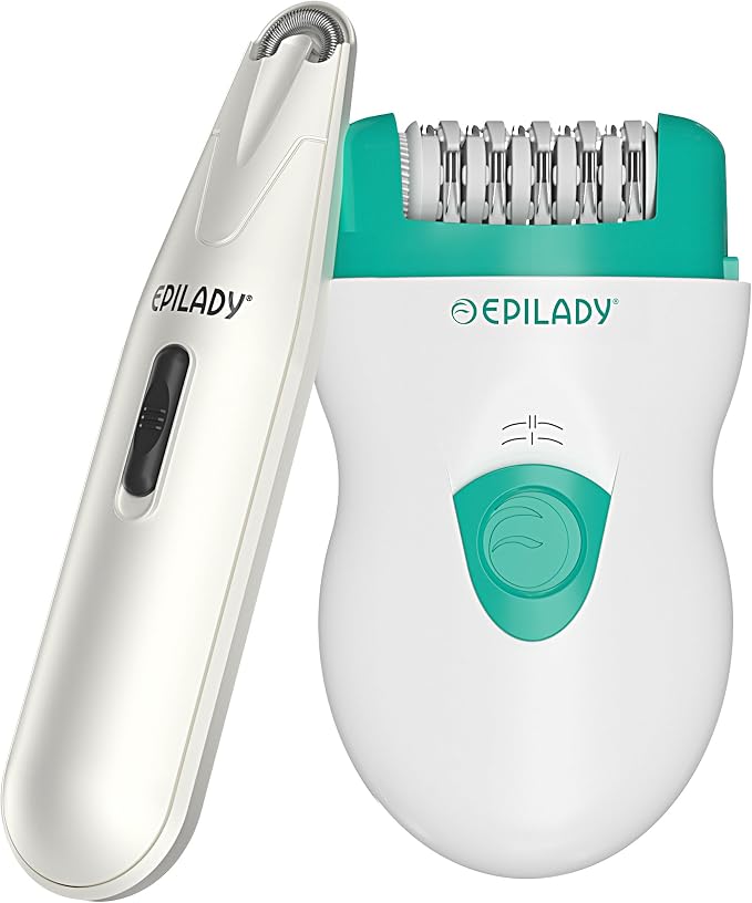 Epilady Face & Body Hair Removal Device Bundle, Speed Corded Electric Epilator for Women with Facial Hair Remover, Epilator for Legs, Arms, Underarms, Face & Bikini Line, Long-Lasting Hair Removal