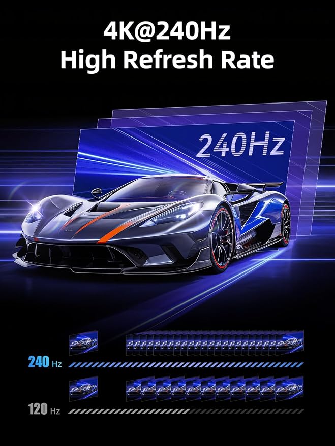 llano HDMI 2.1 Switch 2 in 1 Out, 8K@60Hz with Remote, 4K@120Hz/240Hz, VRR, HDR10+, Dolby Atmos, CEC, 48Gbps,HDMI Switcher for PS5, Xbox, Switch, Roku, Fire Stick, Apple TV, Aluminum Alloy Case