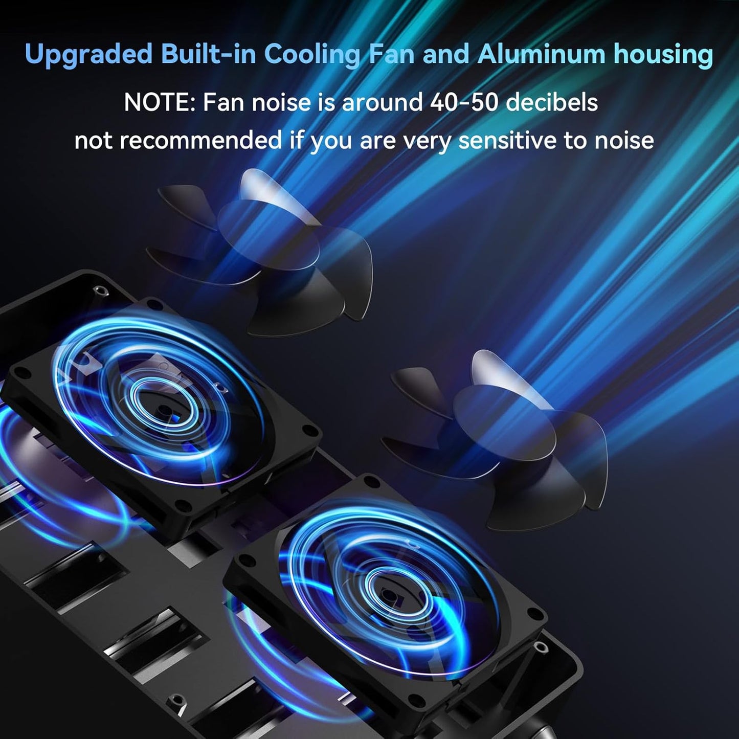 6 Bay Hard Drive Enclosure with Cooling Fan for 2.5“/3.5" SATA HDD/SSD with USB A/C 3.2 Gen 2, Support Hot Swappable, Daisy Chain Expansion, Tool-Free HDD Enclosure, DAS(NO RAID/NAS)