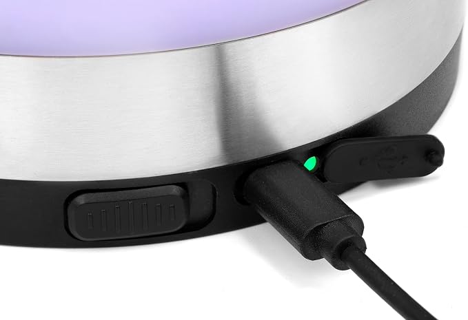Wine Chiller with Rechargeable RGB Touch Lamp| Wine Bottle Cooler Bucket| Double Walled Insulator with 2 Ice Pack for 750ml Champagne| Perfect Wine Gifts| Wine Accessories for Party/Dinner