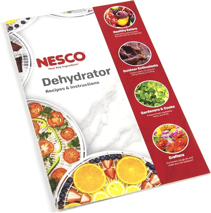 NESCO FD‑1040 Gardenmaster Digital Pro 4 Tray Food Dehydrator for Home Food Preservation, White Electric Dehydrator with Expandable Tray Capacity