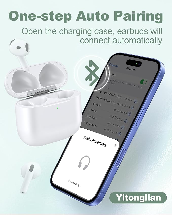 Wireless Charger Case Replacement for Airpods 4th Generation - Charging Case to USB-C Without Earbuds