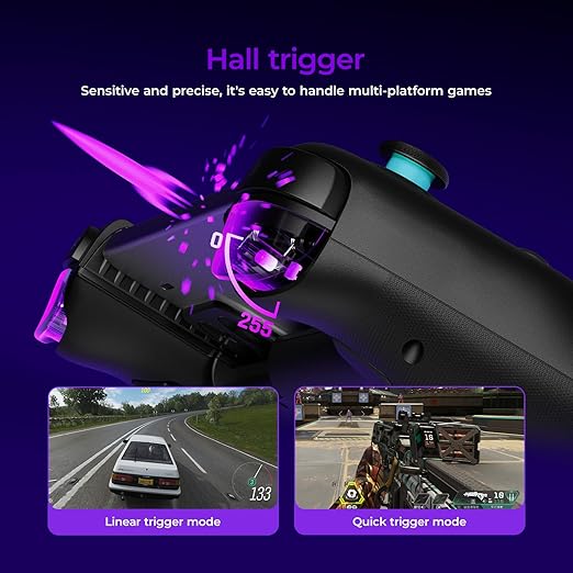 leadjoy Blead Plus Wireless Gaming Controller Hall Trigger/Joysticks Bluetooth Wireless Gamepad with Two DIY Back Keys for Switch/Switch 2/Android/iOS/PC