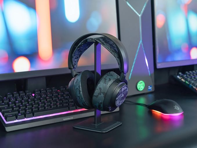 WC Modkit V2 Nova Pro Wireless, Pro Omni, & Elite - Gel Earpads, Extra-Wide Headband, & Side Plates for Arctis Nova Pro Wireless, Nova Elite & Nova Pro Omni by Wicked Cushions | Black Camo