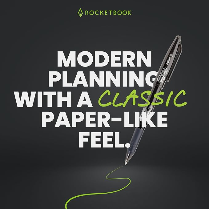 Rocketbook Flex Reusable Planner, Smart Undated, Daily, Weekly, Monthly, Annual Calendar Templates, Letter Size 8.5x11, Teal (Pack of 1)