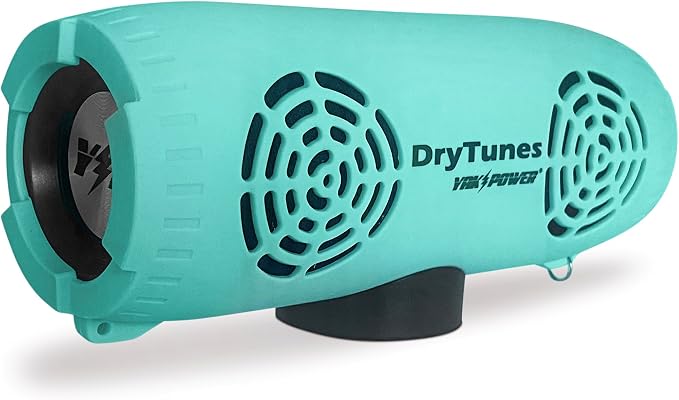 Yak-Power Drytunes Water-Resistant Portable Bluetooth Speaker | IP66 | Party Button Music Sharing | Kayaks | Boats | E-Bikes | Outdoor | Seafoam