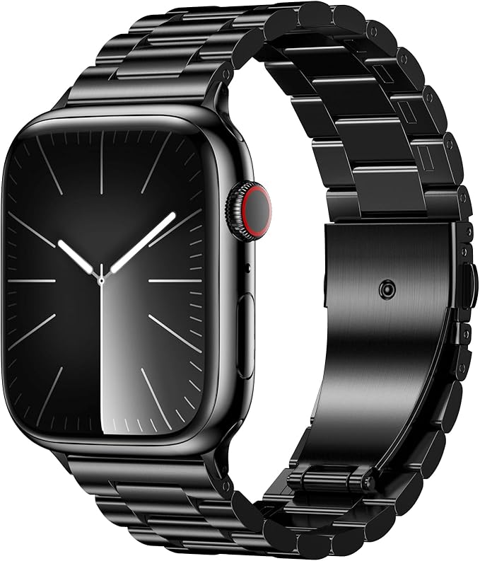 EPULY Metal Band Compatible with Apple Watch Bands for Men 42mm 41mm 40mm 38mm, Business Stainless Steel Strap for iWatch Series 11 10 9 8 7 6 5 4 3 2 1, SE3 2 1, Ultra3 2 1, No Tools Required