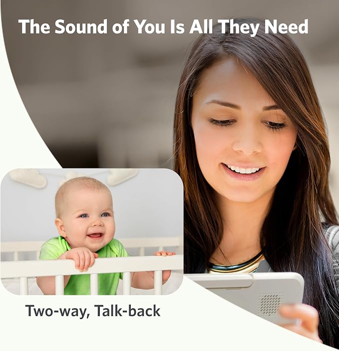 LeapFrog LeapView Twoo Video Baby Monitor (Non-WiFi), 5-Inch Screen, 360° Coverage Owl Camera | 31-Hr Battery, 1,000ft Range, Secure FHSS, VOX, Two-Way Talk, Temperature | Blue