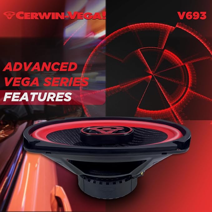 CERWIN-VEGA! V693 6"× 9" VEGA 3-Way 420 Watts 4 Ohm Full Range Speakers(Pair)