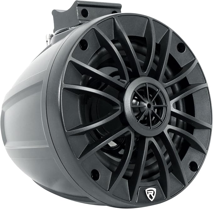 Rockville UT525B Pair 5.25" Black IPX6 Marine UTV Roll Bar Speakers | 70W RMS, 280W Peak per Pair, 4 Ohm, True Coaxial Design, 360° Swivel Brackets, Fits 1.5"-2" Bars, Wakeboard Towers
