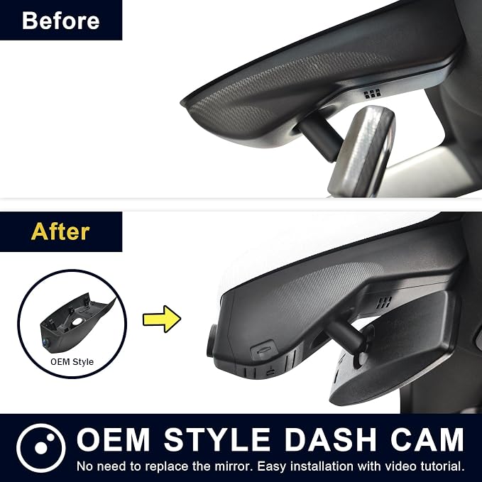 Mangoal Front 4K & Rear 1080P Dash Cam for Chevy Silverado 1500 2019-2021, 1500 Limited 2022 and HD 2020-2023 (Model A), Model A & Model B have Same Models Years but Vehicle Sensor Cover Are Different