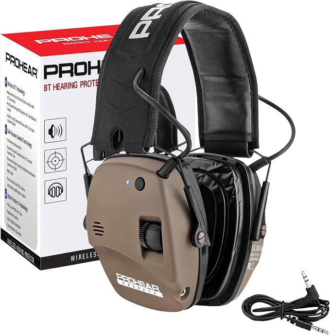 PROHEAR Ear Protection Safety Earmuffs for Shooting Noise Reduction Slim Hearing Protector