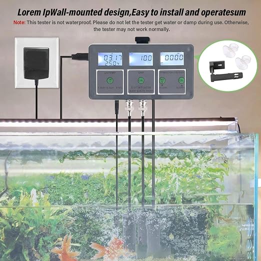 Water Quality Tester 8 in 1 Digital Meter for Aquarium Hydroponics Laboratories with Online APP Monitoring
