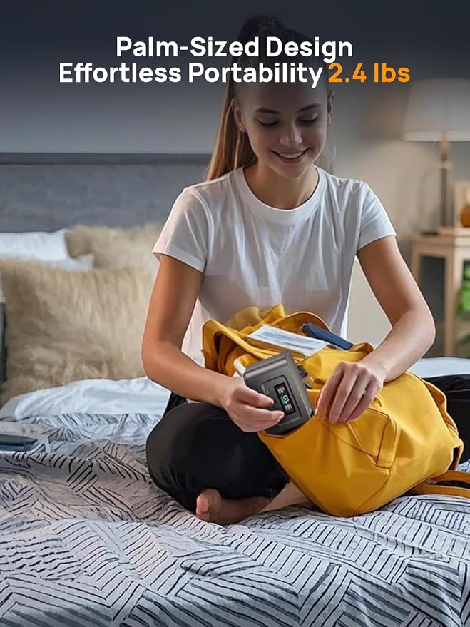 AFERIY 145W Portable Power Station with 99.2Wh/31000mAh, Dual USB-C PD3.0 Fast Charging, Solar Charging, TSA Approved, 6-in-1 Safety Protection, Ideal for Travel, Camping, and Emergencies