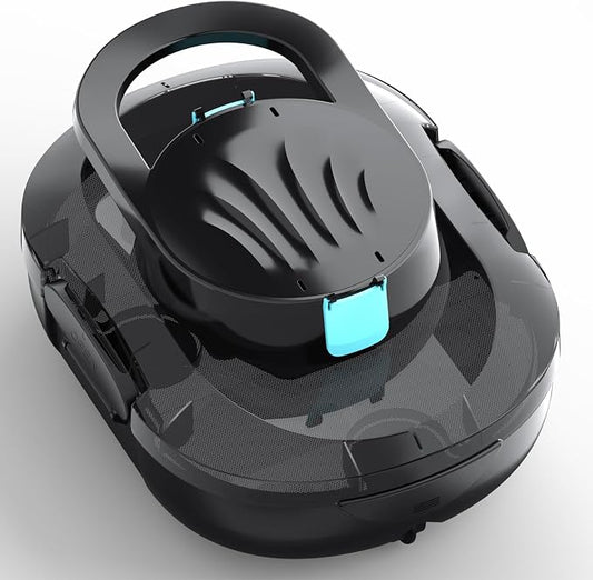 S1 Pro Automatic Pool Cleaner for Above Ground Swimming Pools, Dual-Motor,Cordless Pool Robot with 120-Min Runtime, Large Debris Capacity, Fast Recharge and Self-Parking Function(Mirror Black)